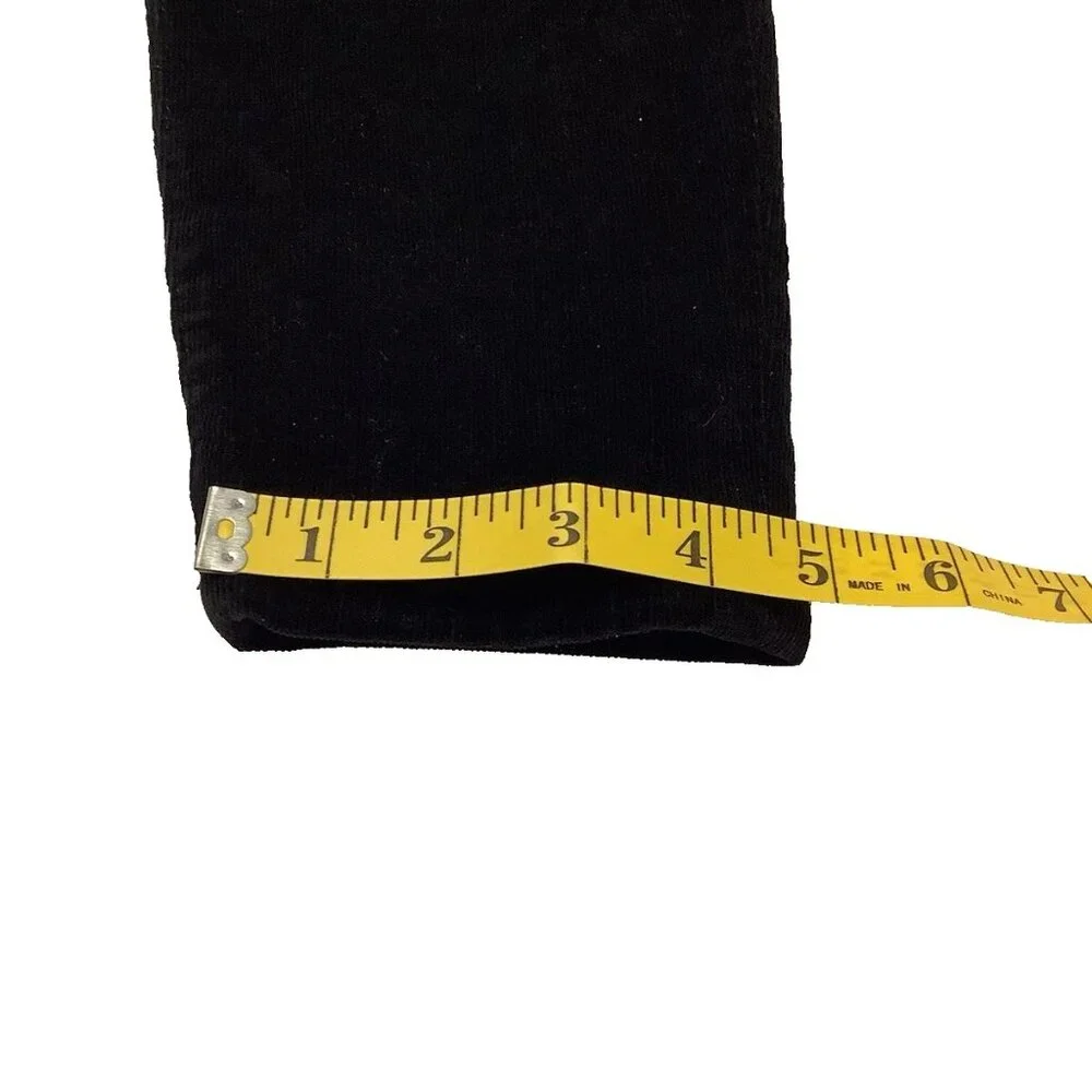Joes Jeans Womens Chelsea Skinny Ankle Jeans Black Suede Corduroy Size 27